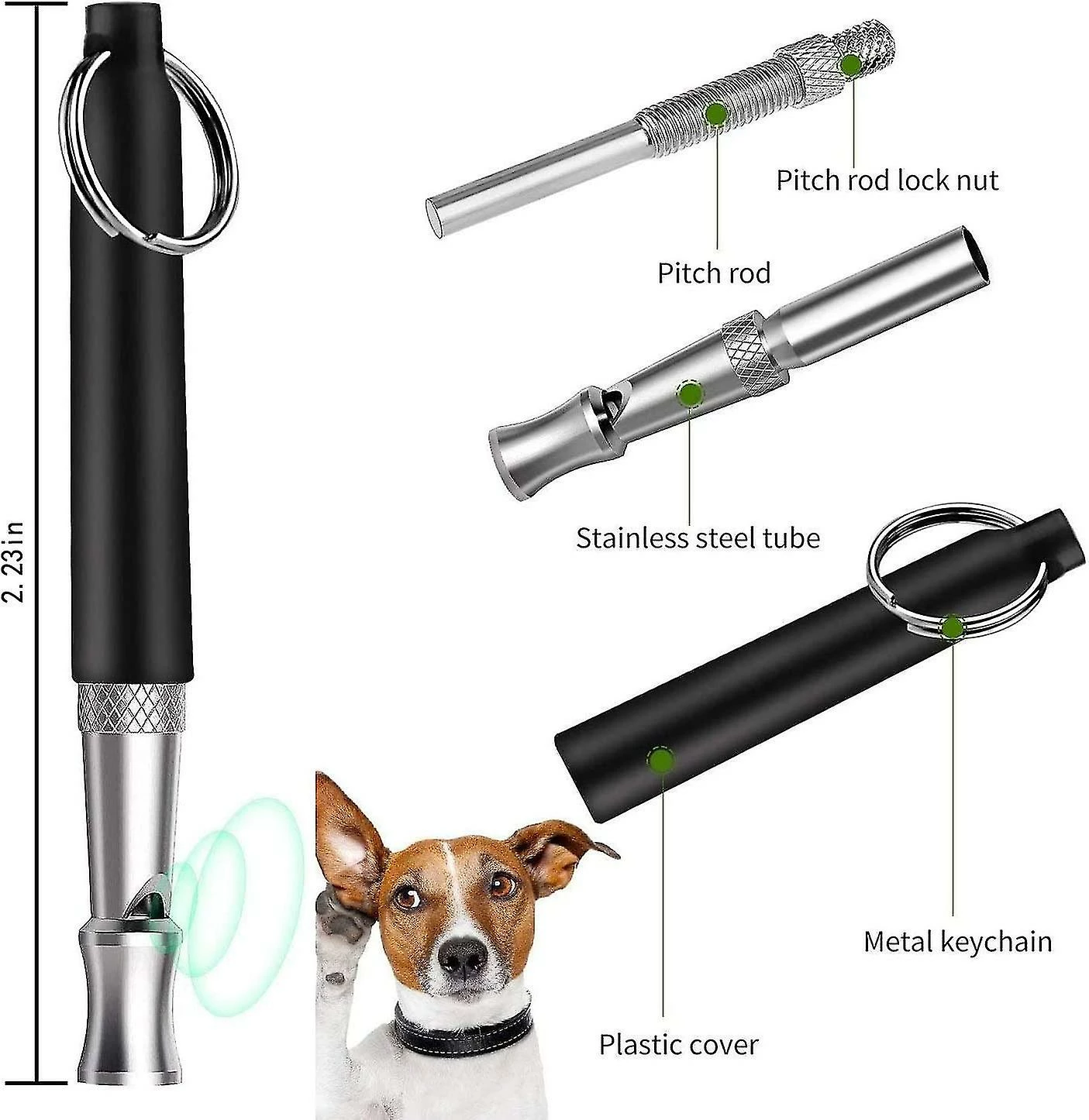 Unbranded Sifflet De Chien, 2022 Nouveau 2pcs Ultrasonic Dog Whistle Pour Arrêter Les Aboiements Voisins Chien, Outils De Dressage De Sifflet De Chien Silencieux Réglables Professionnellement Pour Chiens 3 Unbranded Sifflet De Chien, 2022 Nouveau 2pcs Ultrasonic Dog Whistle Pour Arrêter Les Aboiements Voisins Chien, Outils De Dressage De Sifflet De Chien Silencieux Réglables Professionnellement Pour Chiens – Image 3