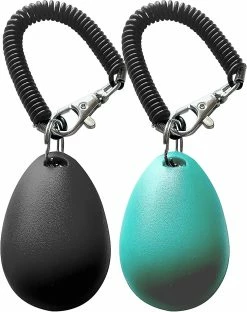 Giveuphesit Pet Training Clicker With Wrist Strap - Dog Training Clickers (nouveau Noir + Bleu) -nourriture pour chien boutique 545599126 max