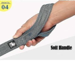 Unbranded Sjq Soft Mesh Nylon Dog Leash Double Trickness Running Reflective Safe Walking Training (bleu) -nourriture pour chien boutique 548003996 max