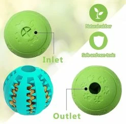 Unbranded Dog Puzzle Toys Ball 2pack Nontoxic Durable Interactif Dog Treat Ball Toys Pour Chiot Petit Grand Chien Dents Nettoyage / Dog Treat Puzzle / Iq Training -nourriture pour chien boutique 549911626 max