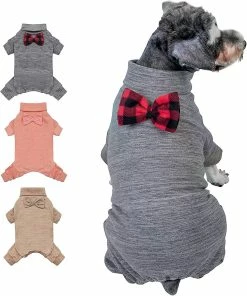 Dog Winter Coat Jackets Pyjamas Pour Petits Chiens Col Roulé Stretchy Chien Pjs Super Soft Velvet Material Dog Ones