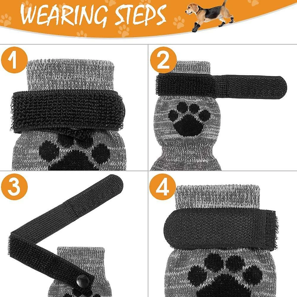 Anti Slip Dog Socks - Bottes De Chien D’extérieur Waterproof Dog Shoes Paw Protector 5 Anti Slip Dog Socks - Bottes De Chien D’extérieur Waterproof Dog Shoes Paw Protector – Image 5