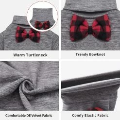 Dog Winter Coat Jackets Pyjamas Pour Petits Chiens Col Roulé Stretchy Chien Pjs Super Soft Velvet Material Dog Ones -nourriture pour chien boutique 550884693 max