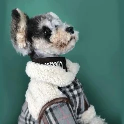 Dog Sweater Pulls Pour Chiens à Carreaux Pour Petits Chiens. Dog Clothes Coat Boy. Chien Chaud Doublé De Polaire -nourriture pour chien boutique 550885039 max