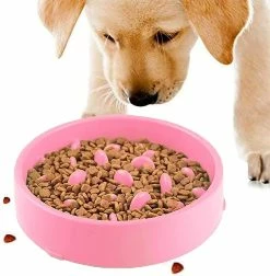 Unbranded Dog Bowl Slow Interactive Feeding Durable Antidérapant