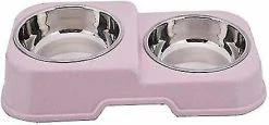 Sl Chang Double Dog Bowl, Antidérapant, Acier Inoxydable Ensemble De Bols Alimentaires Polyvalents Bol D’alimentation Polyvalent -nourriture pour chien boutique 554956916 max