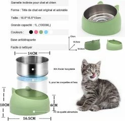 Sl Chang 400ml Cat Bowl En Acier Inoxydable Pet Bowl Anti-slip Anti-spill Base Caoutchouc Mat Grand Dog Bowl Noir 8 Sl Chang 400ml Cat Bowl En Acier Inoxydable Pet Bowl Anti-slip Anti-spill Base Caoutchouc Mat Grand Dog Bowl Noir -nourriture pour chien boutique 554957208 max