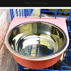 Sl Chang Dog Bowl, Amovible En Acier Inoxydable Eau Aliment Feeder Bowls Cage Coop Cup Pour Chat Puppy Bird Animaux De Compagnie -nourriture pour chien boutique 554957575 max
