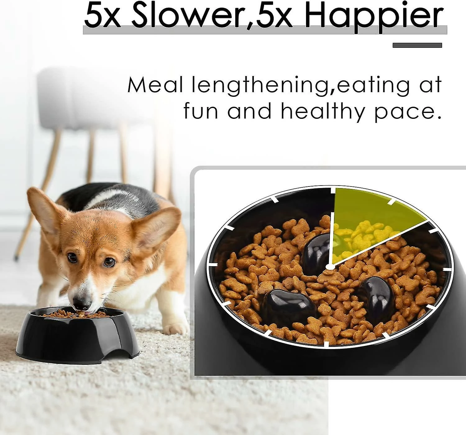 Sl Chang Slow Feeder Dog Bowl Slow Eating Anti-gulp Bol En Mélamine Sans Bpa Bol Interactif Pour Animaux De Compagnie Amusant Pour Chiens 3 Sl Chang Slow Feeder Dog Bowl Slow Eating Anti-gulp Bol En Mélamine Sans Bpa Bol Interactif Pour Animaux De Compagnie Amusant Pour Chiens – Image 3