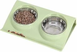 Sl Chang Cat Dog Bowl, Pet Bowl Set, Portable Dog Cat Bowl, Basic Cat Bowl, Avec Double Inoxydable