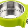 Sl Chang Dog Bowl, Amovible En Acier Inoxydable Eau Aliment Feeder Bowls Cage Coop Cup Pour Chat Puppy Bird Animaux De Compagnie