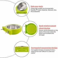 Sl Chang Dog Bowl, Amovible En Acier Inoxydable Eau Aliment Feeder Bowls Cage Coop Cup Pour Chat Puppy Bird Animaux De Compagnie 8 Sl Chang Dog Bowl, Amovible En Acier Inoxydable Eau Aliment Feeder Bowls Cage Coop Cup Pour Chat Puppy Bird Animaux De Compagnie -nourriture pour chien boutique 554959828 max