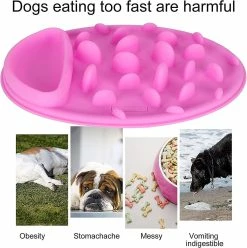 Sl Chang Slow Feeding Dog Bowl Anti-slip Silicone Slow Feeding Dog Bowl Pet Fun Feeder Bloat Stop Dog Food Bow -nourriture pour chien boutique 554960600 max