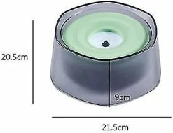 Sl Chang Dog Cat Water Bowl, Bol D’eau Imperméable Pour Animaux De Compagnie 1400ml, Bol à Boire Antidérapant Anti-éclaboussures, Vert -nourriture pour chien boutique 554960623 max