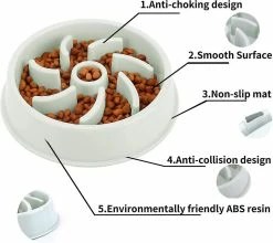 Sl Chang Dog Slow Feeder Bowl, Anti Slip Puzzle Bowl - Plats D’alimentation Anti-avalants Pour Animaux De Compagnie Slower Food 9 Sl Chang Dog Slow Feeder Bowl, Anti Slip Puzzle Bowl - Plats D’alimentation Anti-avalants Pour Animaux De Compagnie Slower Food -nourriture pour chien boutique 554962007 max
