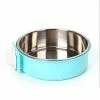 Sl Chang Crate Dog Bowl, Acier Inoxydable Amovible Hanging Food Water Bowl Crate Coop Cup, Pet Cage Bowls Wit