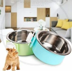 Sl Chang Crate Dog Bowl, Acier Inoxydable Amovible Hanging Food Water Bowl Crate Coop Cup, Pet Cage Bowls Wit 9 Sl Chang Crate Dog Bowl, Acier Inoxydable Amovible Hanging Food Water Bowl Crate Coop Cup, Pet Cage Bowls Wit -nourriture pour chien boutique 554967447 max