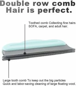 Unbranded Pet Hair Remover Brush Réutilisable Pet Hair Remover Brush Cat Dog Pet Hair Remover Pour Lit à Linge, 2 Pièces, Rose + Bleu -nourriture pour chien boutique 555721787 max