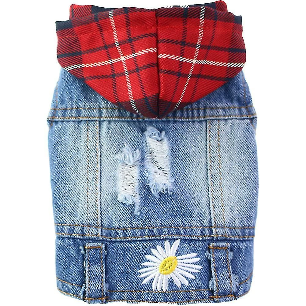 Sharon Vêtements Pour Animaux De Compagnie Dog Jeans Veste Cool Blue Denim Coat Small Medium Dogs Lapel Vests Classic Hoodies Puppy 2 Sharon Vêtements Pour Animaux De Compagnie Dog Jeans Veste Cool Blue Denim Coat Small Medium Dogs Lapel Vests Classic Hoodies Puppy – Image 2