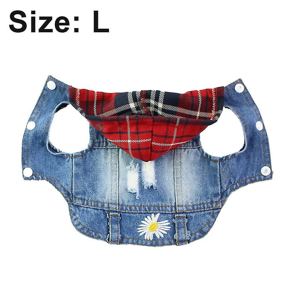 Sharon Vêtements Pour Animaux De Compagnie Dog Jeans Veste Cool Blue Denim Coat Small Medium Dogs Lapel Vests Classic Hoodies Puppy 3 Sharon Vêtements Pour Animaux De Compagnie Dog Jeans Veste Cool Blue Denim Coat Small Medium Dogs Lapel Vests Classic Hoodies Puppy – Image 3