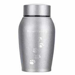 Arysiedder 250ml Or / Argent Acier Inoxydable Urnes Pet Dog Cat Bird Hamster Cremation Ashes Souvenir Coffin Ashes Pet Memorial Dropshipping -nourriture pour chien boutique 556939853 max