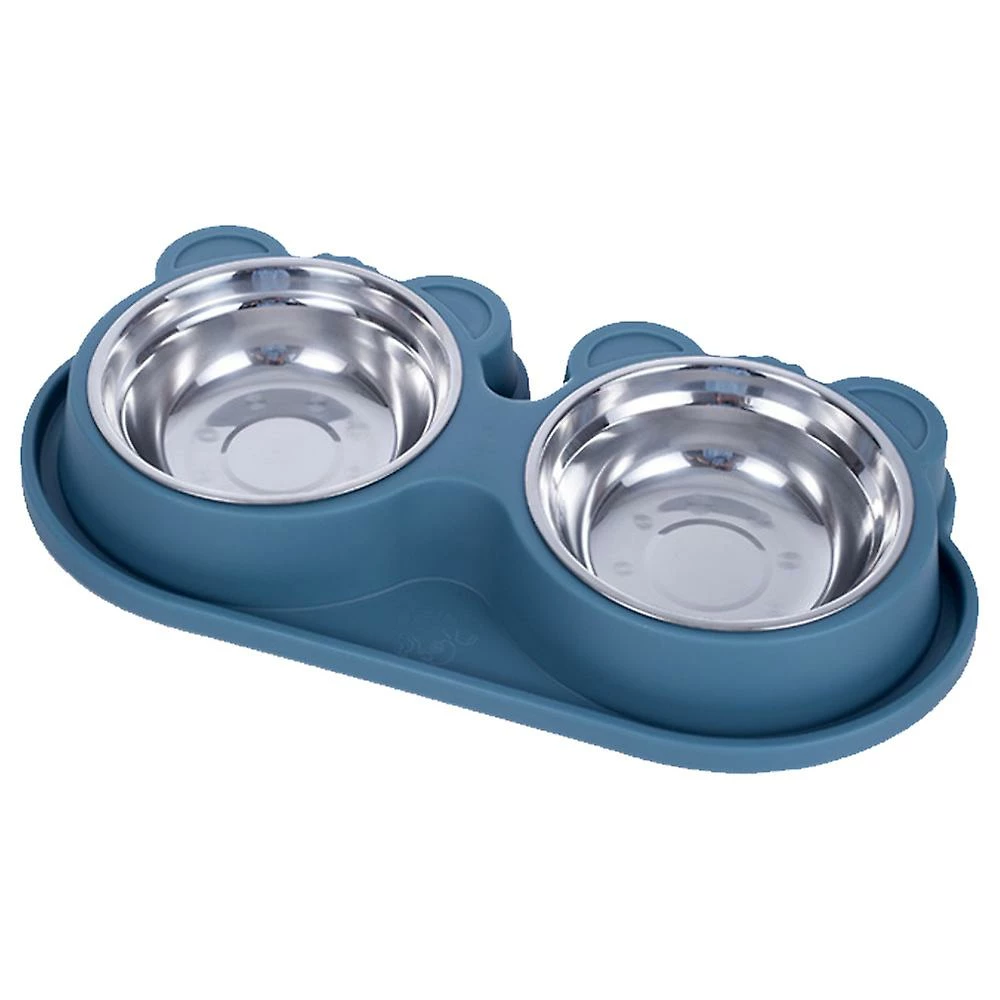Fupo Cat Bowl Dog Bowl Anti-renversement Rice Bowl Pet Drinking Water Bowl Dog Food Bowl Double Bowl 1 Fupo Cat Bowl Dog Bowl Anti-renversement Rice Bowl Pet Drinking Water Bowl Dog Food Bowl Double Bowl