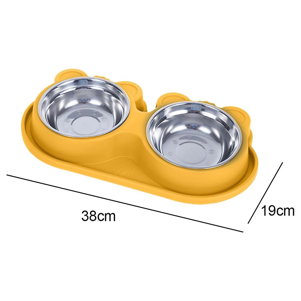 Fupo Cat Bowl Dog Bowl Anti-renversement Rice Bowl Pet Drinking Water Bowl Dog Food Bowl Double Bowl 3 Fupo Cat Bowl Dog Bowl Anti-renversement Rice Bowl Pet Drinking Water Bowl Dog Food Bowl Double Bowl – Image 3