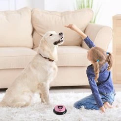 Unbranded 4pcs Enregistrement Sound Button Pet Toy Vocal Training Party Toys Creative Durable Dog Buttons Avec Autocollant -nourriture pour chien boutique 560548128 max