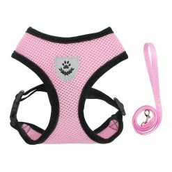 Giveuphesit Dog Car Vest Harness Seatbelt Set, Dog Car Adjustable Pet Harness With Safety Seat Belt, Double Respirable Mesh Fabric Harness For Small Medium Large