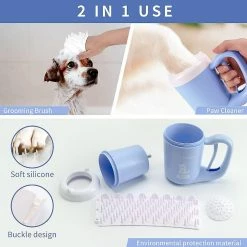 Giveuphesit Dog Paw Cleaner Cup Muddy Paw Cleaner Pour Petits Chiens Chats Semi Automatique Portable Laveuse De Pieds Pet Paw Cleaner -nourriture pour chien boutique 562876816 max