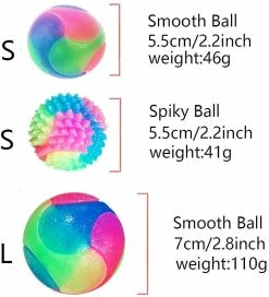 Unbranded Dog Ball Flash Glowing Dog Ball Changement De Couleur Bouncing Dog Flash Play Ball Jumping Dog Ball Interac -nourriture pour chien boutique 563609652 max