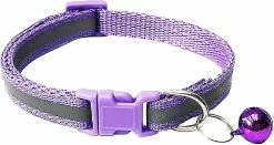 Unbranded 2-pcs Empreinte Et Collier De Chat Réfléchissant Avec Bell Basic Dog Cat Collar -nourriture pour chien boutique 567449296 max