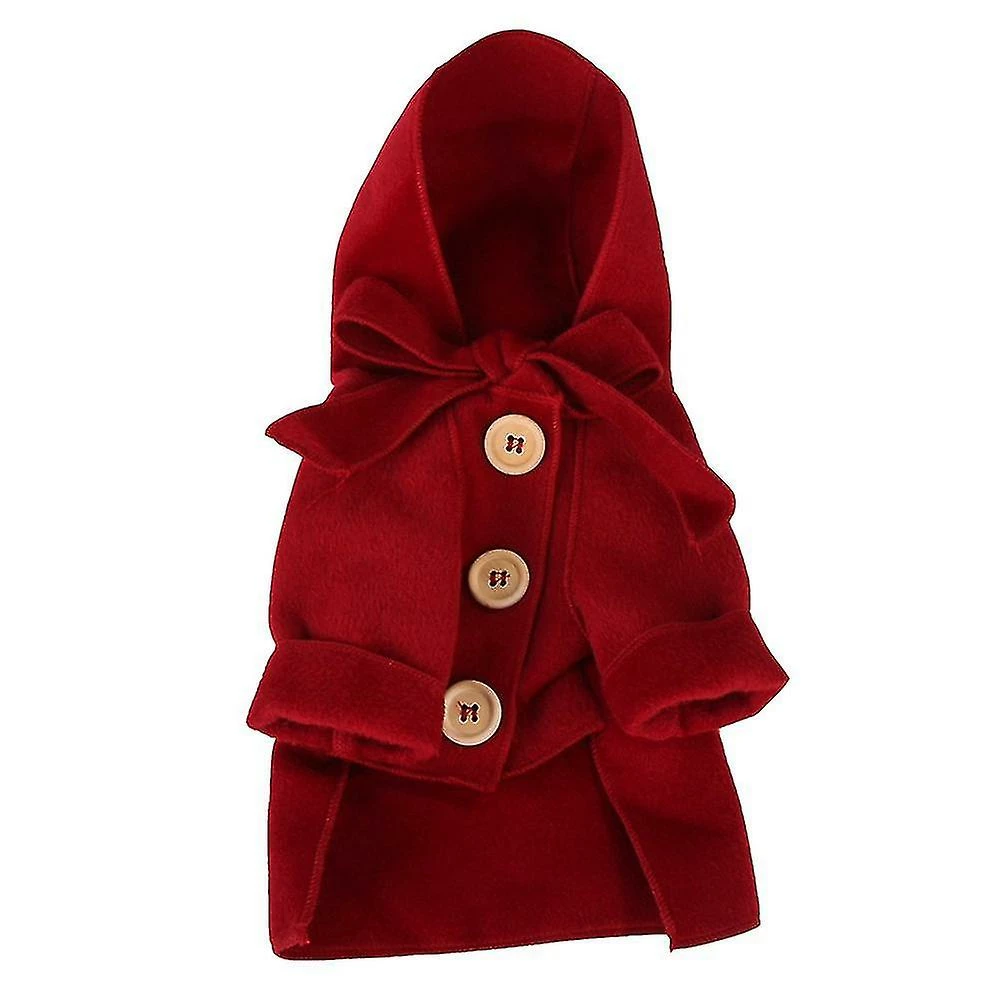 Unbranded Tflycq Winter Pet Clothes Lovely Hooded Coat Woolen Cloth Warm Costumes For Dog Puppy (red, Xs) 1 Unbranded Tflycq Winter Pet Clothes Lovely Hooded Coat Woolen Cloth Warm Costumes For Dog Puppy (red, Xs)