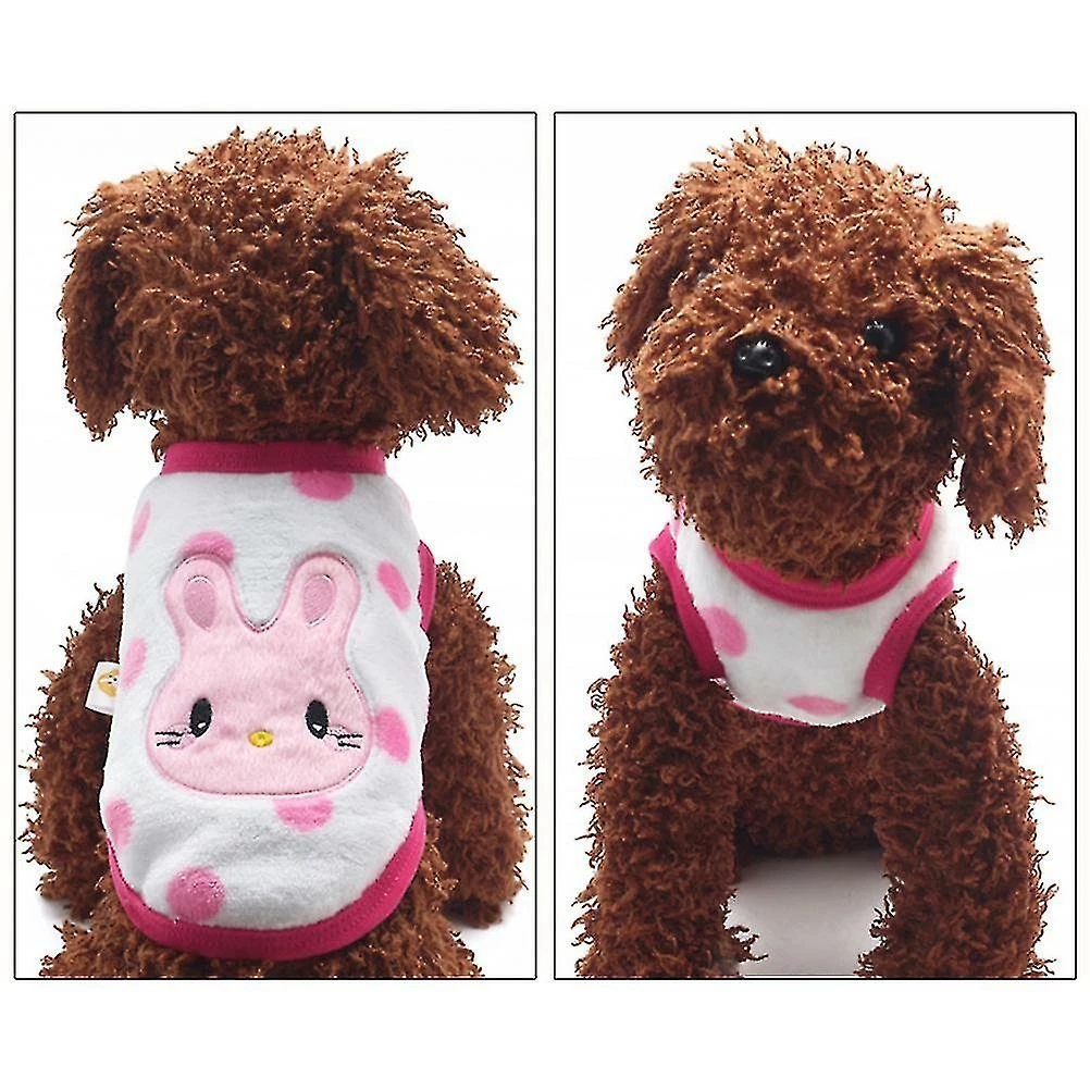 Unbranded Tflycq Winter Cartoon Puppy Vest Clothing Warm Flannel Dog Clothes For Small Dogs Chihuahua French Outfit Pet Cat T Shirt - Size L (rabbit) 3 Unbranded Tflycq Winter Cartoon Puppy Vest Clothing Warm Flannel Dog Clothes For Small Dogs Chihuahua French Outfit Pet Cat T Shirt - Size L (rabbit) – Image 3