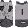 Unbranded Tflycq Waterproof Dog Coat Winter Warm Jacket Vest,windproof Snowsuit Dog Clothes Outfit Grey