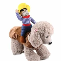 Unbranded Cowboy Rider Dog Costume Pour Petits à Grands Chiens Et Chats Vêtements Avec Pour Poupée Et -nourriture pour chien boutique 572189112 max