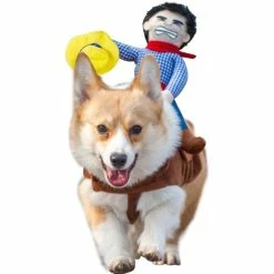 Unbranded Dog Holiday Costume Cowboy Vêtements Drôle D’animal Cosplay Vêtements Dog Riders Design -nourriture pour chien boutique 572189647 max