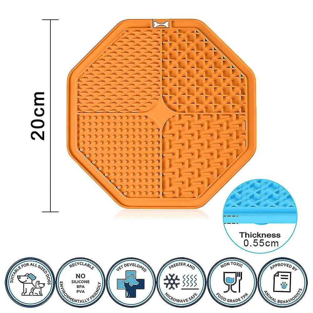 Unbranded 2 Pcs Dog Cat Lick Pad, Slow Feeder Licking Mat Pad Pour L’anxiété Du Chien Re 2 Unbranded 2 Pcs Dog Cat Lick Pad, Slow Feeder Licking Mat Pad Pour L’anxiété Du Chien Re – Image 2