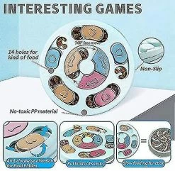 Qeen Dog Puzzle Slow Feeder Toy, Puppy Snack Distributeur Slow Feeder Bowl Dog Toy, Dog Brain Game Feeder -nourriture pour chien boutique 572861621 max