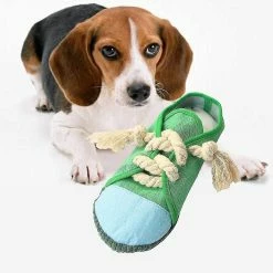 Qeen Chaussure De Jouet Pour Chien, Jouets à Mâcher Pour Chien Durable Safe Squeaky Dog Playing Toy Funny Shoe Toy Interactive Dog Shoe -nourriture pour chien boutique 572865393 max
