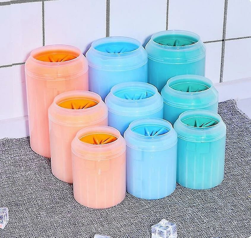 Yaqinuo Portable Dog Paw Washer Silicone Foot Wash Cup Pour Chats Et ChiensOrange 5 Yaqinuo Portable Dog Paw Washer Silicone Foot Wash Cup Pour Chats Et ChiensOrange â Image 5