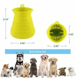 Yaqinuo Protable Dog Paw Cleaner Pet Paw Cleaner Pour Chiens Chats Massage Groomingblue -nourriture pour chien boutique 581350215 max