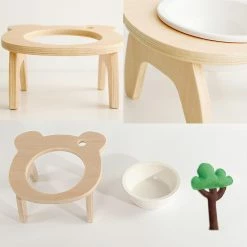 Baodan Tilt Pet Bowl Rack Dog Food Bowl Ceramic Bowl Cat Bowl Wooden Cute Flower Small Tree Bowl 8 Baodan Tilt Pet Bowl Rack Dog Food Bowl Ceramic Bowl Cat Bowl Wooden Cute Flower Small Tree Bowl -nourriture pour chien boutique 587613357 max