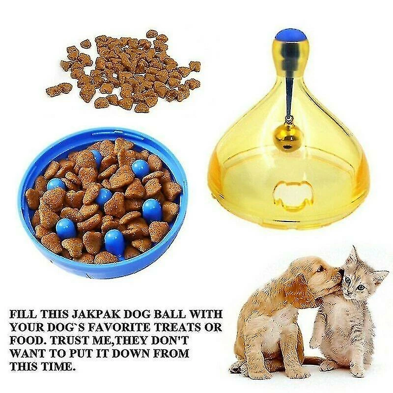 Unbranded Pet Dog Cat Food Dispenser Toy Interactif Tumbler Iq Puzzle Treat Ball Feeder-couleur: Bleu Grandes Tasses Fgao 2 Unbranded Pet Dog Cat Food Dispenser Toy Interactif Tumbler Iq Puzzle Treat Ball Feeder-couleur: Bleu Grandes Tasses Fgao – Image 2