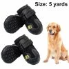 Unbranded Tflycq4pcs Set Dog Boots,waterproof Dog Shoes,dog Booties With Reflective Velcro Rugged Anti-slip Sole And Skid-proof,outdoor Dog Shoes For Medium To