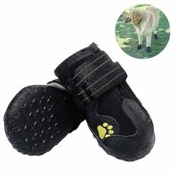 Unbranded Tflycq4pcs Set Dog Boots,waterproof Dog Shoes,dog Booties With Reflective Velcro Rugged Anti-slip Sole And Skid-proof,outdoor Dog Shoes For Medium To -nourriture pour chien boutique 588492213 max