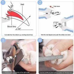 Pet Nail Tools Cat Dog Nail Clipper, Healwe Dog Claw Clipper, Healwe Avec Verrou De Sécurité Et Ongles -nourriture pour chien boutique 588994880 max