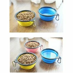 Pet Feeders Waterers Pliant Pet Bowl Taille Tpe Silicone Dog Bowl Take Out Pet Portable -nourriture pour chien boutique 588998694 max