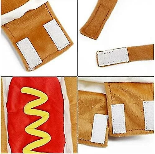 Mryenc Hot Dog Design Pet Costume, Drôle De Sweat à Capuche Chaud Pour Chiens Et Chats Halloween Christmas Apparel Cosplay 3 Mryenc Hot Dog Design Pet Costume, Drôle De Sweat à Capuche Chaud Pour Chiens Et Chats Halloween Christmas Apparel Cosplay – Image 3