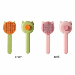 Unbranded Peigne Pour Animaux De Compagnie Vert Durable Pour Chats Chiens Accessoires Autonettoyants Pp Rose Creative Dog Brush -nourriture pour chien boutique 594754979 max